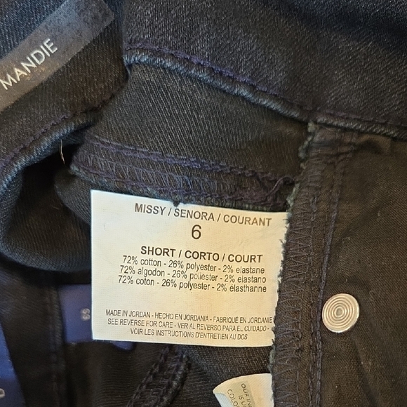 Bandolino Mandie Ankle Cropped Indigo Blue Jeans Women's Size 6 S - Picture 12 of 12